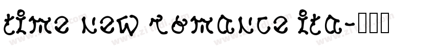 time new romance ita字体转换
